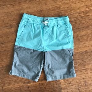 NWOT Boys Teal/Gray Size Small Swim Trunks/ Shorts